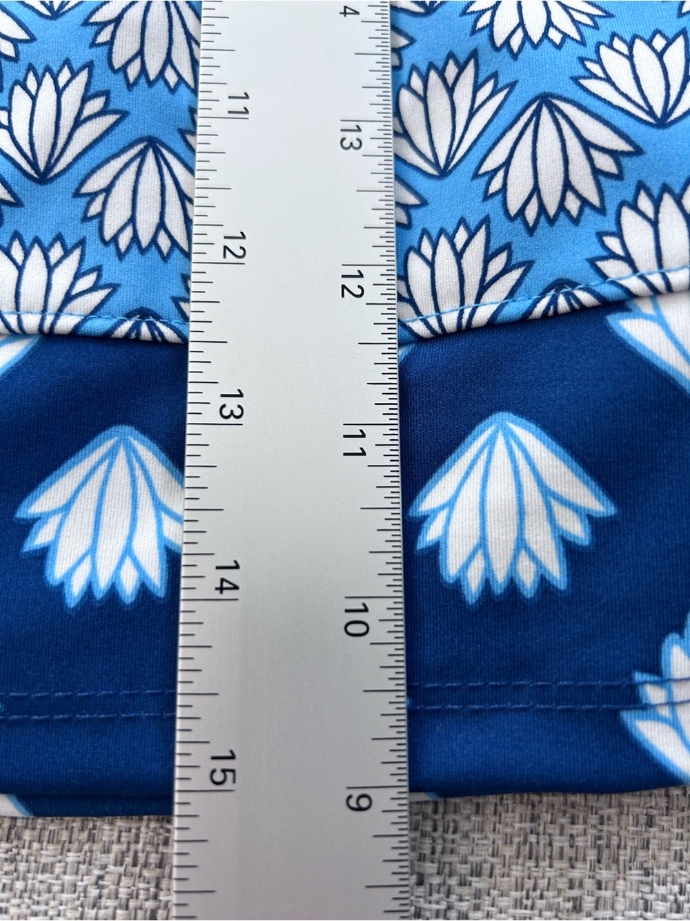Sigrid Olsen Navy Blue Printed Mini Skort w Pockets NWT. Size M - Picture 7 of 10